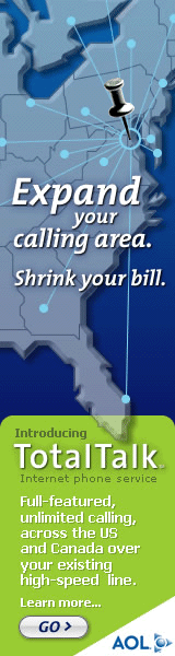 AOL TotalTalk web banners
