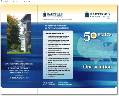 Hartford National Title - brochure