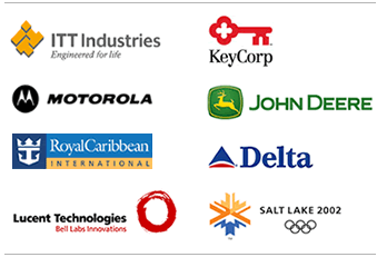 Landor ITT Motorola Royal Caribbean Lucent Key Corp John Deere Delta Salt Lake City Olympic Games