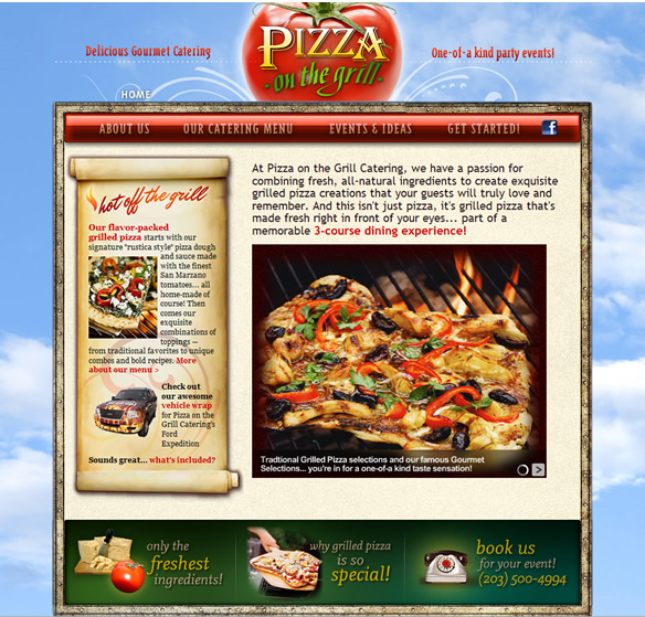 Pizza on the Grill - Gourmet Catering